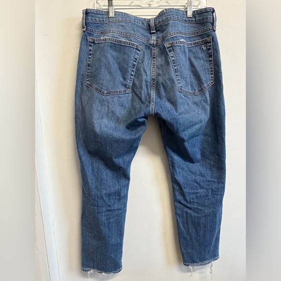 Rag & bone Size 29 Cropped Slim Straight Girlfriend Jeans Eclectic Grandma - Picture 2 of 7